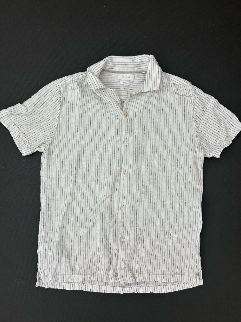 Porter & Ash Linen Blend Button Down